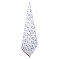 Clayre & Eef Tea towel Fishes blue/red