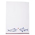 Clayre & Eef Tea towel Fishes/Stripes  blue/red