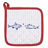 Clayre & Eef Potholder Fishes blue/red