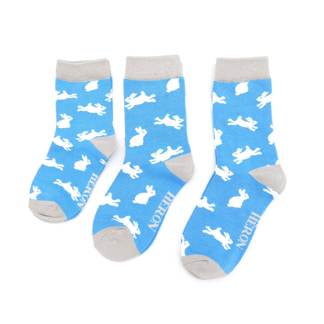 Kindersocken Bamboo Boys Bunnies sky blue 4-6Y