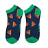 Miss Sparrow Trainer Mens Socks Bamboo Pizza Slices navy