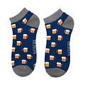 Miss Sparrow Trainer Mens Socks Bamboo Beer navy