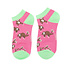 Miss Sparrow Trainer Socks Bamboo Sloths hot pink