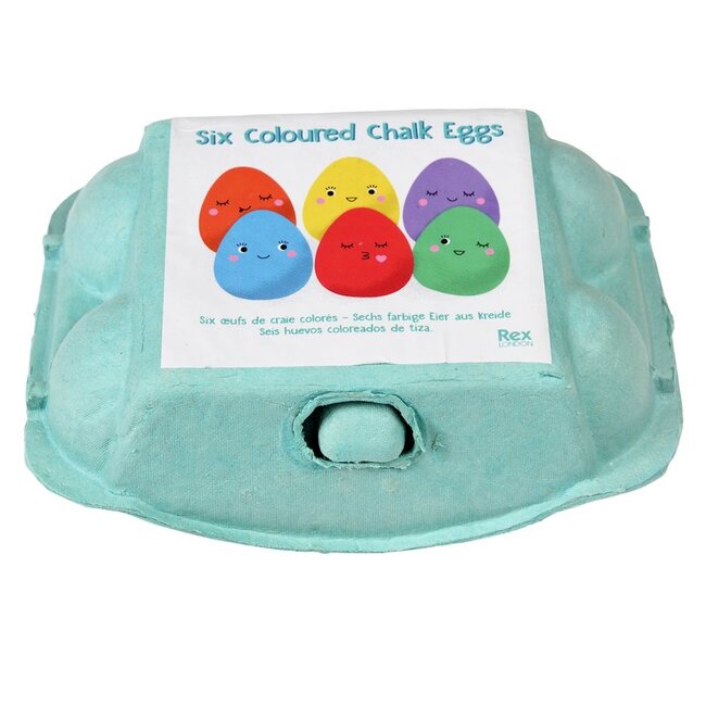 Chalk Eggs coloured