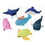Erasers Ocean Set of 6