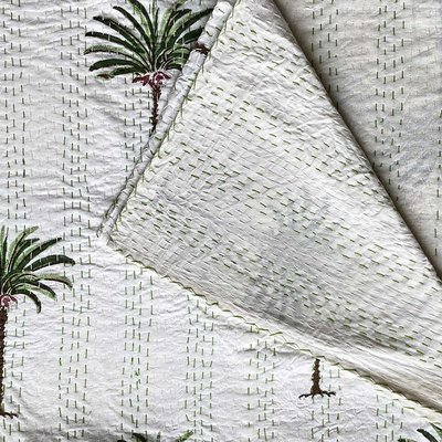 Powell Craft Kantha Decke Palm Tree