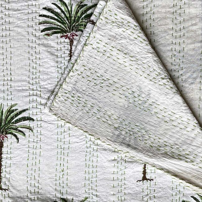 Kantha Decke Palm Tree