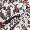 Powell Craft Kantha Decke Peacock white