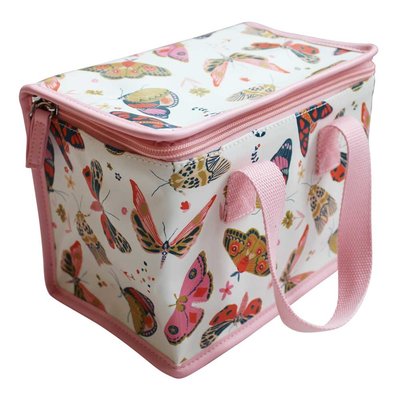 Powell Craft Lunch bag Butterfly white/pink