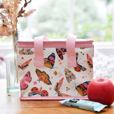 Powell Craft Lunch-Tasche Butterfly white/pink