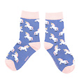 Miss Sparrow Kindersocken Bamboo Girls Unicorns denim 2-3Y