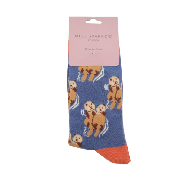 Socken Bamboo Otters denim