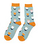Socks Bamboo Tulips duck egg