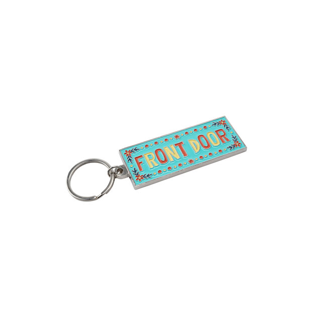 Key ring Enamel 'Front Door'