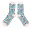 Socks Bamboo Wild Floral duck egg