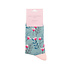 Miss Sparrow Socken Bamboo Wild Floral duck egg