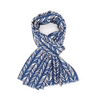 M&K Collection Scarve Lines navy