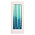 Rex London Candles Spiral Dip Dye blue (Set of 4)