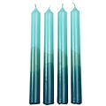 Rex London Kerzen Dip Dye blue/blue/aqua (Set of 4)