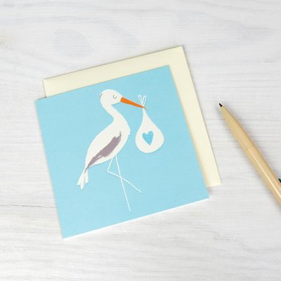 Rex London Card Stork blue