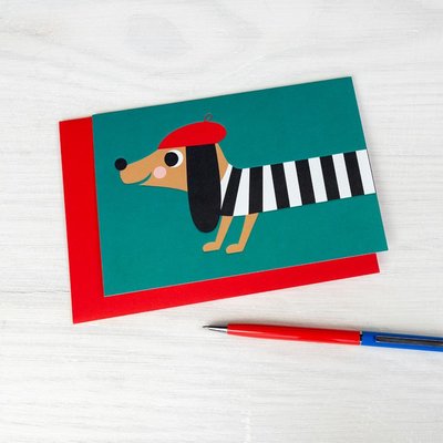 Rex London Card Dog in Beret