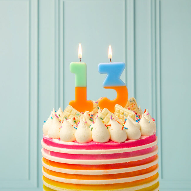 Candle 3 orange