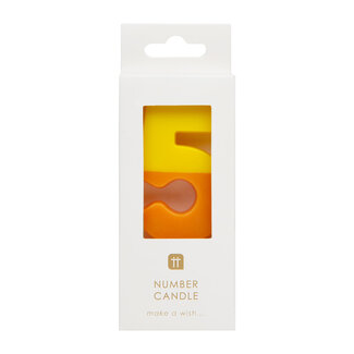 Talking Tables Candle 5 orange