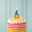 Candle 6 orange