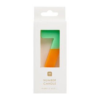 Talking Tables Candle 7 orange