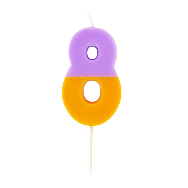 Candle 8 orange