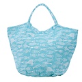 Overbeck and Friends Canvas Shopper/Beachbag Crazy Fish turquoise