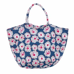 Overbeck and Friends Canvas Shopper/Beach bag Lilly blue/grey