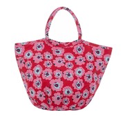 Overbeck and Friends Canvas Shopper/Beach bag Lilly red/pink