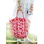Canvas Shopper/Beachbag Lilly red/pink