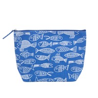Overbeck and Friends Beauty Bag Crazy Fish blue large