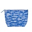 Overbeck and Friends Kostmetiktasche Crazy Fish blue large