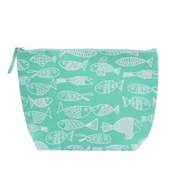 Overbeck and Friends Beauty Bag Crazy Fish green large