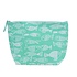 Overbeck and Friends Kostmetiktasche Crazy Fish green large