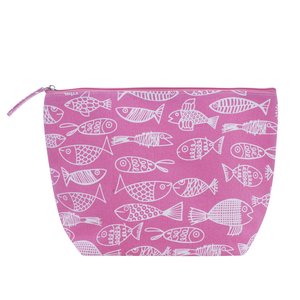 Overbeck and Friends Beauty Bag Crazy Fish pink large