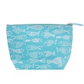 Overbeck and Friends Beauty Bag Crazy Fish turquoise large