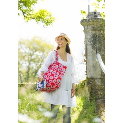 Overbeck and Friends Canvas Shopper/Beach bag Lilly red/pink