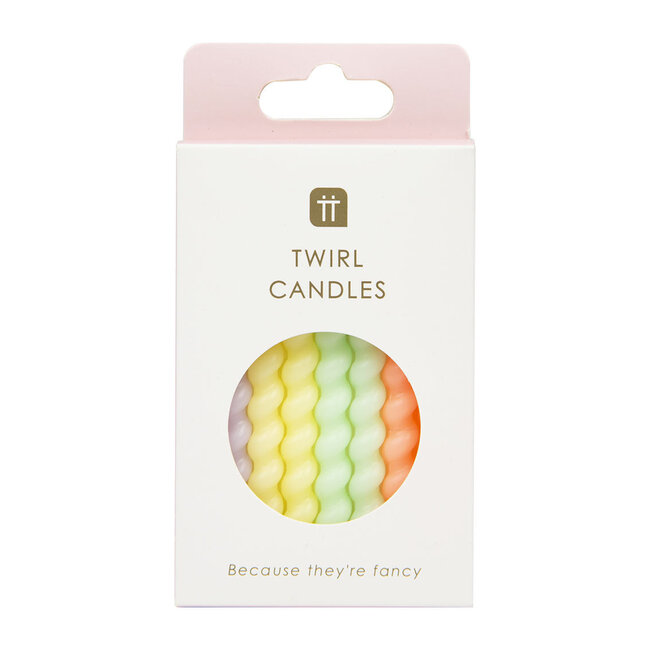Birthday Candles Pastels Twirl