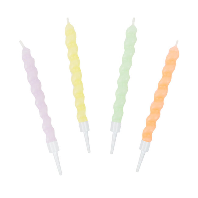 Birthday Candles Pastels Twirl