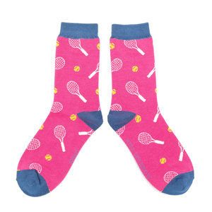 Miss Sparrow Socks Bamboo Tennis hot pink