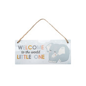 CGB Giftware Wooden Sign Welcome Little One