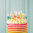 Birthday Candles Rainbow Happy Birthday