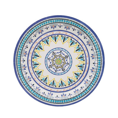 Talking Tables Paper Plates Souk blue