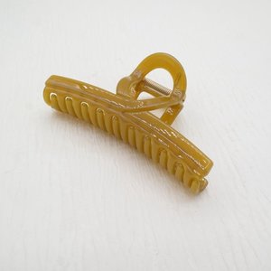 Red Cuckoo Hair Claw Clip Twist mustard