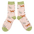 Miss Sparrow Socken Bamboo Cats & Spots dusky pink