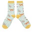 Socken Bamboo Cats & Spots duck egg